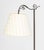 Art Nouveau Style Patinated Metal Floor Lamp, with woven fabric shade suspended from the scrollwork arm. 64" H x 23" W x...