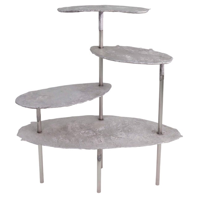 Aluminum Concretion Shelf by Studio Julien Manaira For Sale