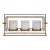 Wenman Gold Triple Candleholder For Sale