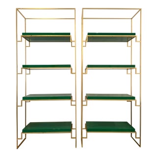 Worlds Away Contemporary Shadow Etageres - Set of 2 For Sale