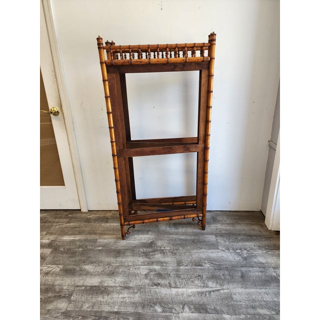 Antique 19th Century French Aesthetic Movement Faux Bamboo Room Divider/ Screen Frame For Sale - Image 18 of 18