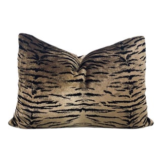 Animalia Velour Velvet Lumbar Pillow For Sale