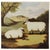 Vintage Sheep in Landscape Needlework – Pastoral Farm Scene Textile Art With Black-Faced Ewes For Sale - Image 10 of 10
