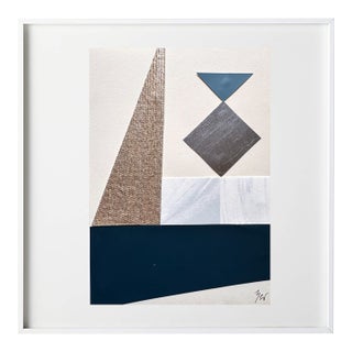 "Rhythm Replaces Reason 4" Original Mixed-Media Collage on Paper by Zac Woodiel For Sale