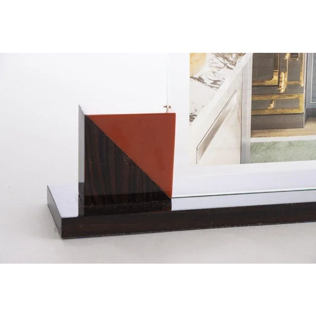 French Amber Phenolic & Macassar Photo Frames, 1930s, Set of 2 For Sale - Image 6 of 9