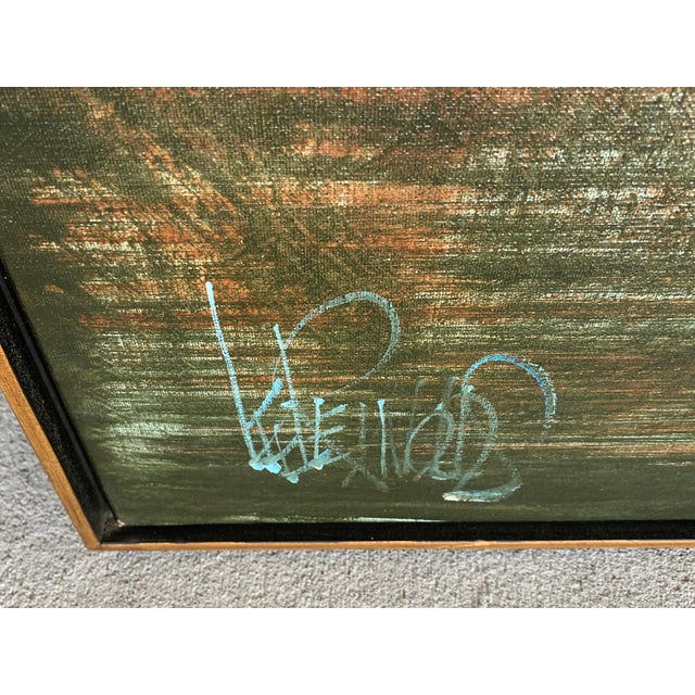 Mid-Century Modern Oil Painting For Sale - Image 4 of 8