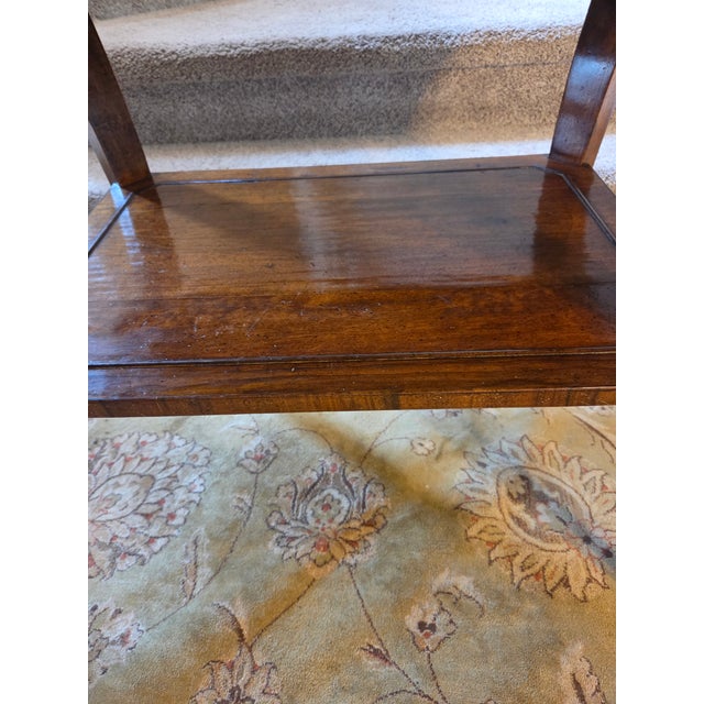 Late 20th Century Gregorius Pineo Biedermeier Style Side Table With Drawer and Undershelf For Sale - Image 15 of 17