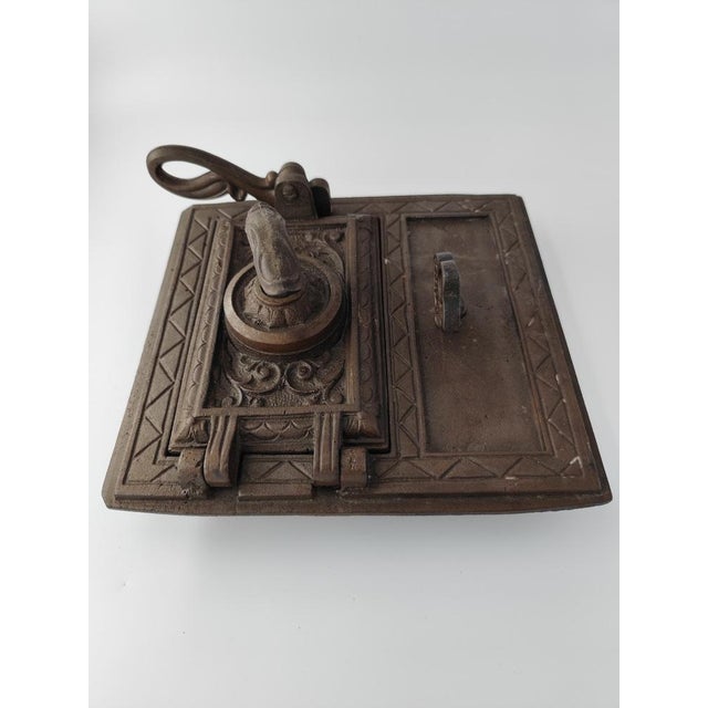 Vintage Cast Iron Fireplace Plate, 1950s, in Very Good conditions. Designed 1950 to 1959
