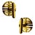 Metal 1960s 14k MCM Round Chinese "Longevity" Cufflinks Circle Cut Men's Cufflinks, Pair For Sale - Image 7 of 7