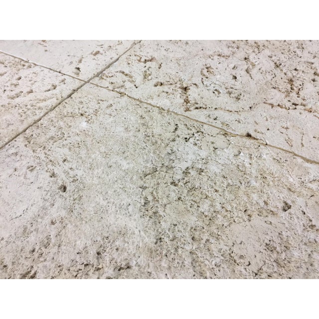 Superb Samuel Marx Style Natural Coquina Coral Stone Coffee Table For Sale In Miami - Image 6 of 18