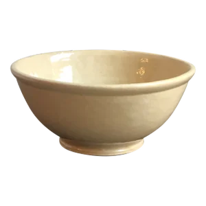Antique 19th Century Yellow Ware Mixing Bowl
