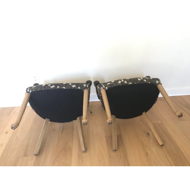 Mid-Century Modern Pair of 1950s Mid-Century Captain’s Armchair, Tournament Armchairs or Broker Captain’s Chairs For Sale - Image 3 of 14