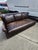 Restoration Hardware Vintage Restoration Hardware Leather Sofa For Sale - Image 4 of 12