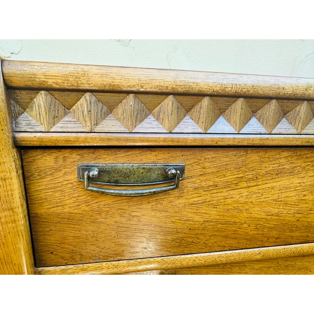 Vintage Mid Century Modern Broyhill Premier Tallboy Dresser For Sale In San Francisco - Image 6 of 11