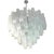Large Venetian White Alabastro Tronchi Murano Glass Chandelier by Simoeng For Sale - Image 9 of 9