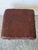 Square Patchwork Brown Leather Ottoman With Chrome Base Vintage Mid-Century Modern 1970s For Sale In Los Angeles - Image 6 of 10
