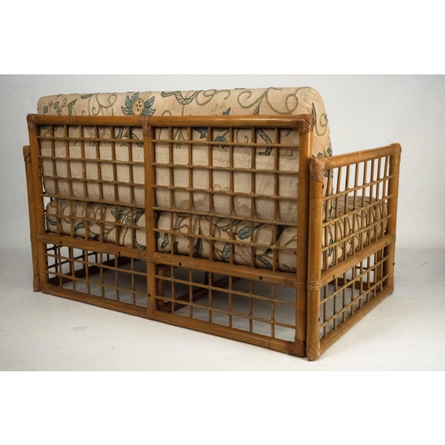 Mid-Century Modern Italian Tropical Chic Loveseat by Vivai Del Sud, 1960s For Sale - Image 6 of 12