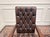 English Chesterfield Desk Chair in Oxblood Leather For Sale - Image 5 of 8