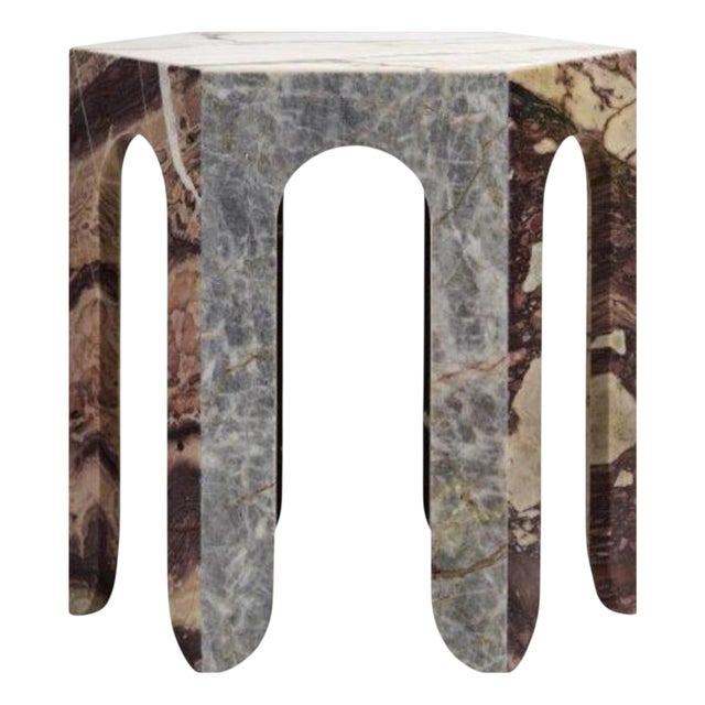 Sesto TSCH Hexagonal Coffee Table in Various Marbles by Bufalini Marmi For Sale