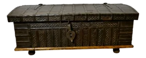 Spanish Decorative Metal Dome Top Trunk