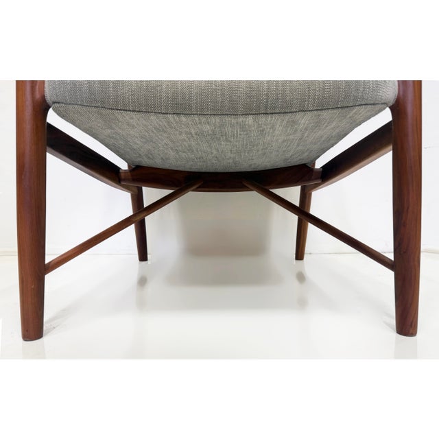 Danish Modern Model 45 Lounge Chair, Finn Juhl Manner, Pair For Sale - Image 16 of 16