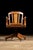 American Vintage Oak Swivel Banker's Chair For Sale - Image 3 of 7