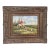 Vintage Fox Hunt Oil Painting Signed Luici in Ornate Carved Frame For Sale