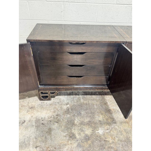 Wood Mastercraft William Doezema Burled Credenza For Sale - Image 7 of 12