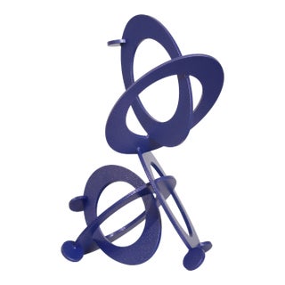Blueberry 2 - Original Abstract Circle Metal Sculpture For Sale