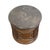 Late 20th Century Drexel Furniture Talavera Collection Contemporary Neoclassical Tuscan Style 30" Round Drum Accent Storage End Table W. Granite Top For Sale - Image 5 of 10