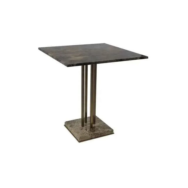 Contemporary Dark Emperador Marble Table by Euromarmi Store For Sale - Image 3 of 3