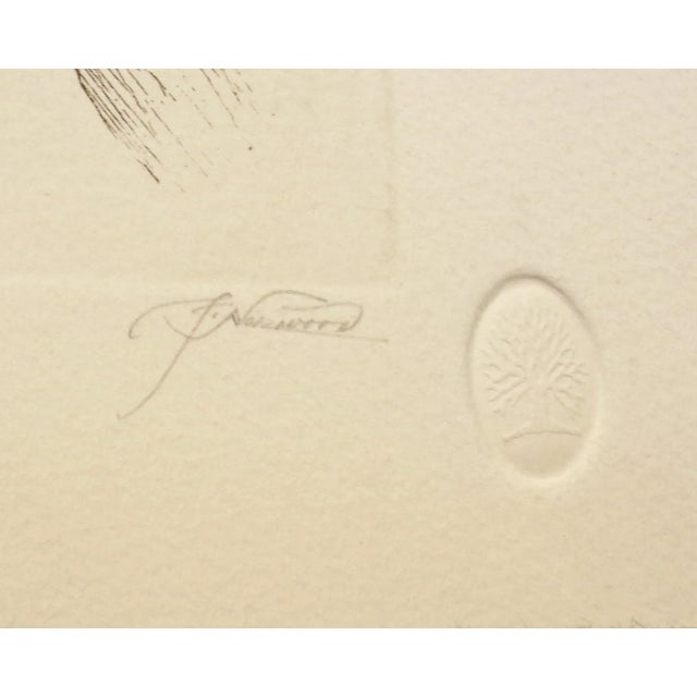 1970s "Lion's Gate" Minimalist Landscape Etching by Franklin Norwood For Sale - Image 4 of 6