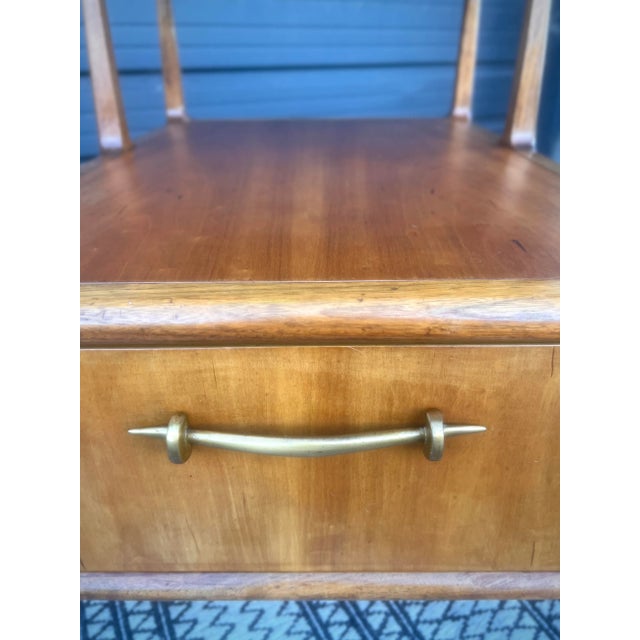 Mid 20th Century Henredon Mid-Century Modern Two Tier Side Table With Drawer For Sale - Image 5 of 6