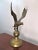 American Mid 20th Century Brass Flying Eagle Statue For Sale - Image 3 of 6
