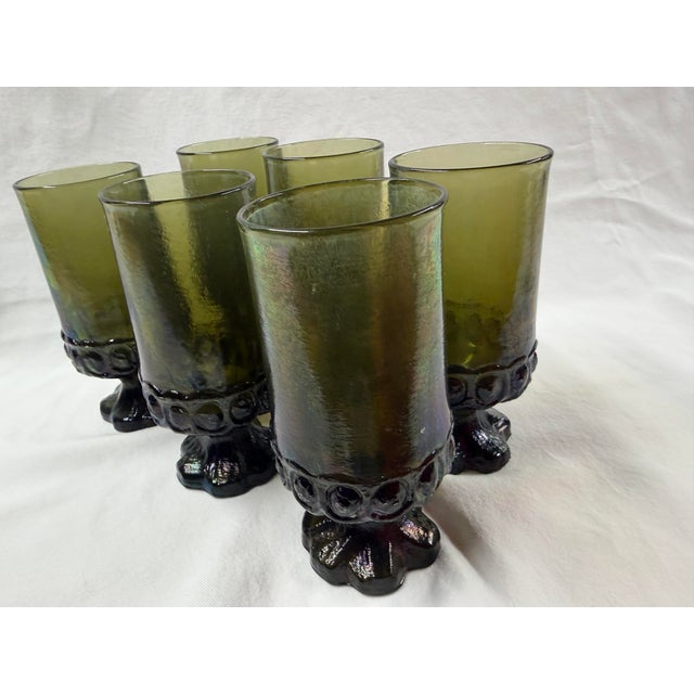 Mid-Century Modern 1960s Mid-Century Modern Tiffin Franciscan Glasses - Set of 6 For Sale - Image 3 of 6