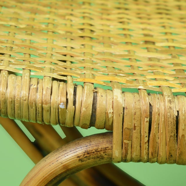 1980s 1980s Organic Wing Bamboo Bench For Sale - Image 5 of 5