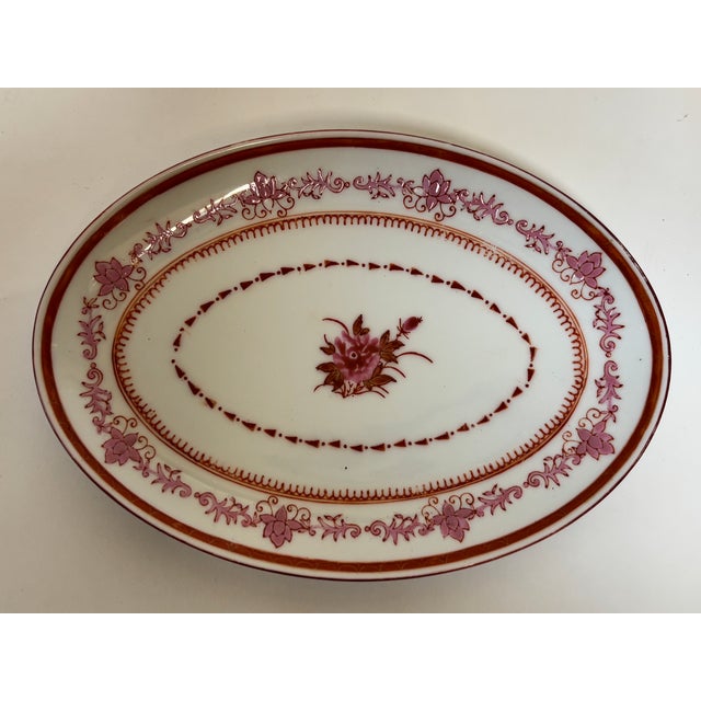 Nouvelle Compagnie Des Indes Apponyi Purple Porcelain Serving Dish, Hand-Painted For Sale - Image 10 of 12
