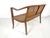1950s C. 1950s Sinuous Bentwood Hand-Caned Settee in the Manner of Dunbar For Sale - Image 5 of 8