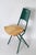 Green Mia Folding Chair with Rush Seat attributed to Giorgio Cattelan, Italy, 1980s For Sale - Image 6 of 18
