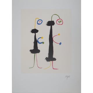 Joan Miro, Surreal Lovers, Lithograph For Sale