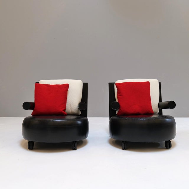 Set of Mod. Baisity Armchairs by Antonio Citterio for B&B Italia, 1980s For Sale - Image 6 of 15