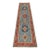 Kazak Runner 2’8” X 9’9” Blue Wool Tribal Hand-Knotted Oriental Rug For Sale