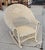 Folk Art 1940s Bar Harbor Wicker Child's Chair W/Leather Seat For Sale - Image 3 of 8