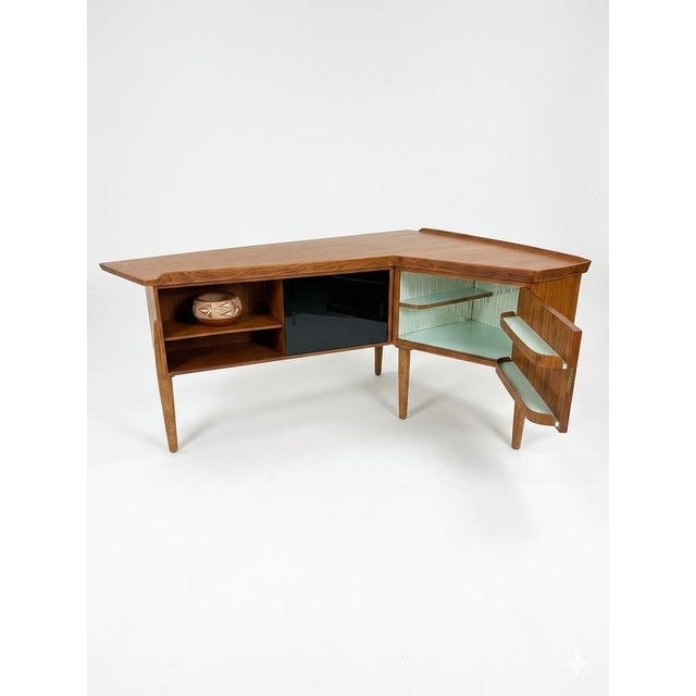 Arne Hovmand-Olsen Mid 20th Century Attributed to Arne Hovmand-Olsen Boomerang Desk For Sale - Image 4 of 5