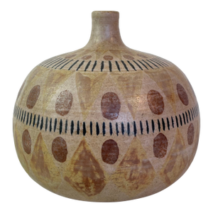 Mid 20th Century Ceramic Weedpot With Archaizing Decoration
