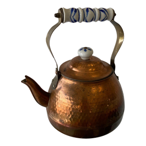 1960s Dutch Copper Plated Tea Kettle