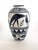 Blue Large Ceramic Vase with Stylized Animal Motifs by Mette Doller for Höganäs, Sweden, 1960s For Sale - Image 8 of 8