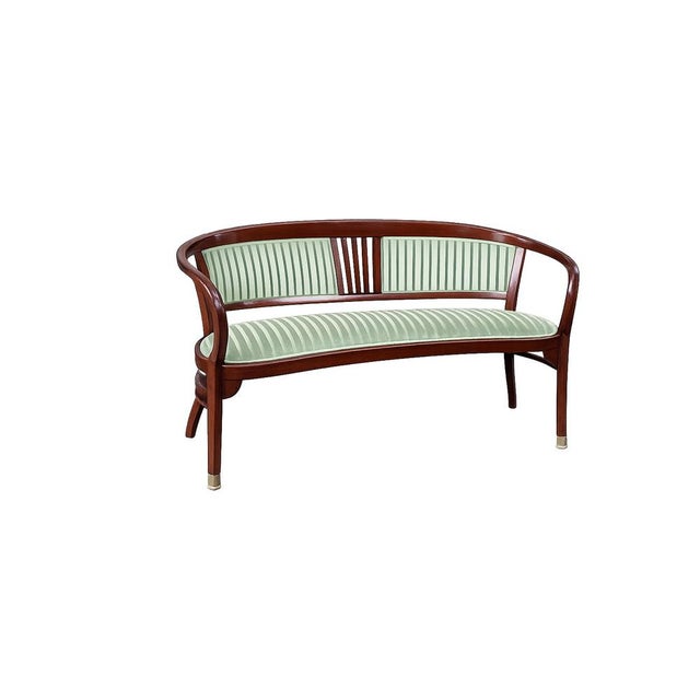 Viennese Secession Settee by Josef Maria Olbrich for Thonet, 1900s For Sale - Image 6 of 6
