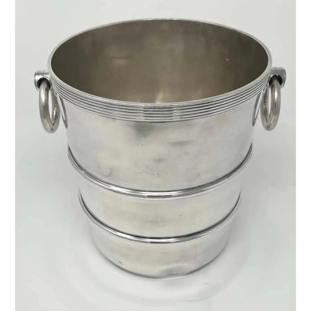 This striking champagne bucket was made for the St. Louis-San Francisco Railway, aka the Frisco Line, by Gorham...