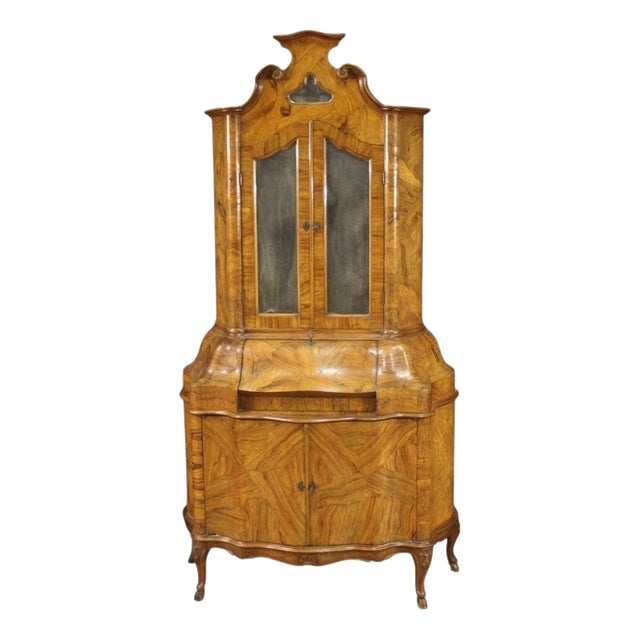 Vintage Venetian Trumeau in Walnut, 1950s For Sale